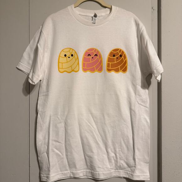 Cute Concha Bread Ghost T-Shirt – Unisex Graphic Tee - Picture 2 of 4